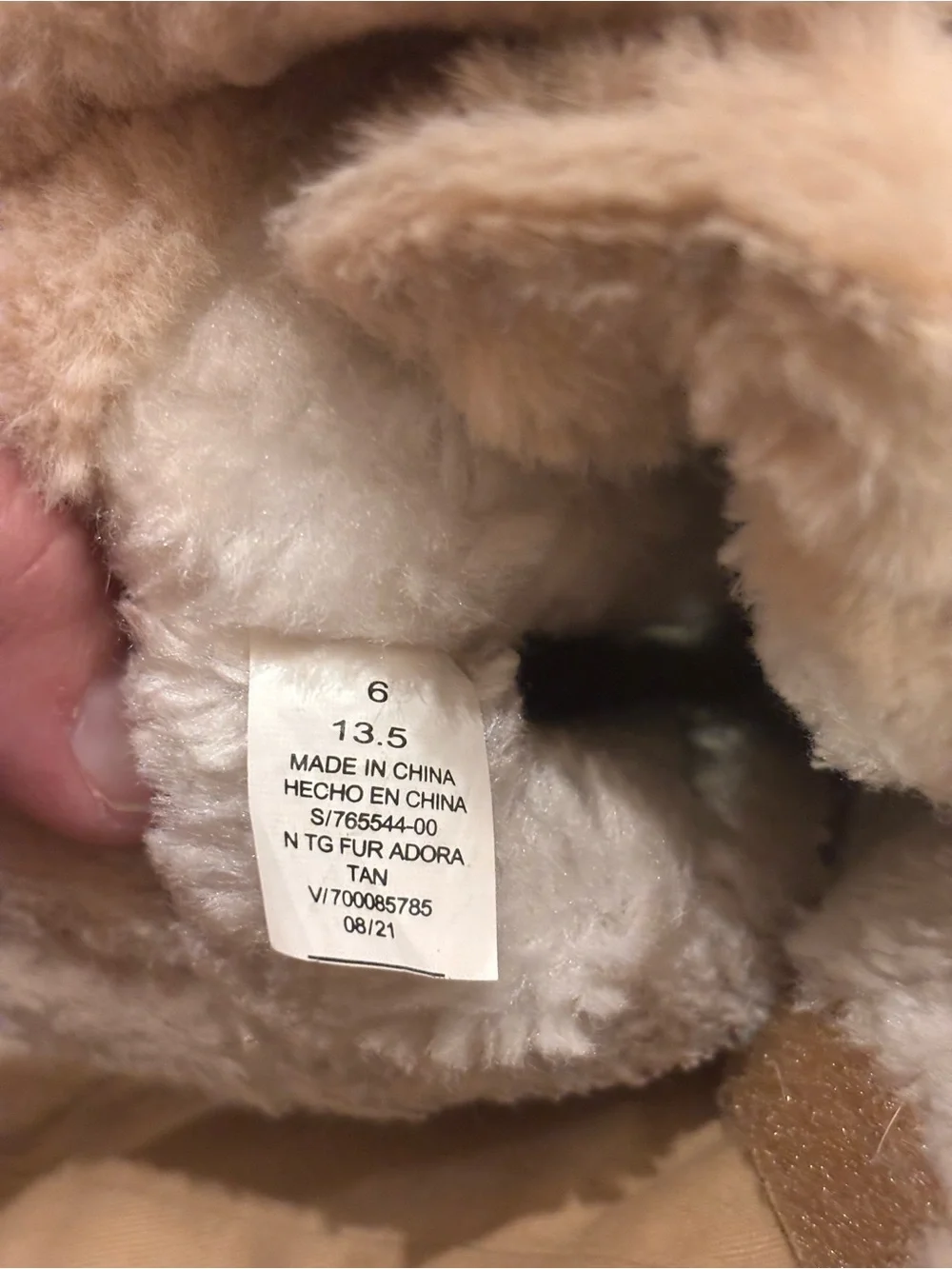Cozy Tan Faux-Shearling Baby Walker Boots